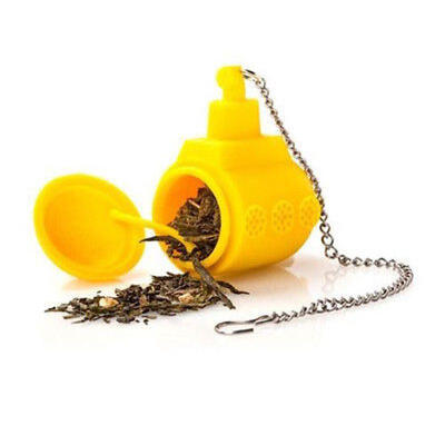 

Yellow SUB Tea Infuser Loose Tea Leaf Strainer Diffuser Silicone Spice Filter