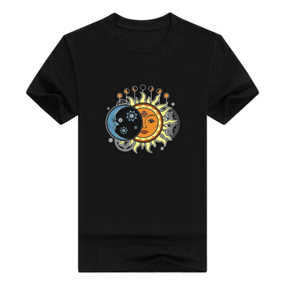 

Astrology Gifts Sun&Moon Mandala Short Sleeve Mens T-Shirt