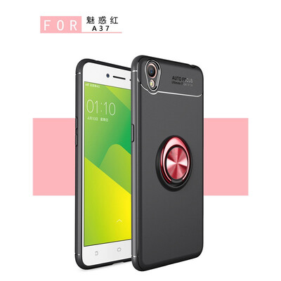 

Fivice OPPO A37 case TPU metal ring shell magnetic bracket soft shell