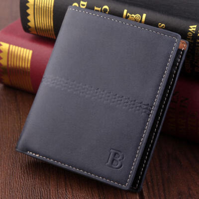 

Men PU Leather Wallet Pocket Coin Card Money Holder Clutch Bifold Slim Purse