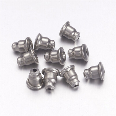 

PH PANDAHALL 50 Pcs Ear Nuts Safety Bullet Clutch Earring Backs Earring Stoppers