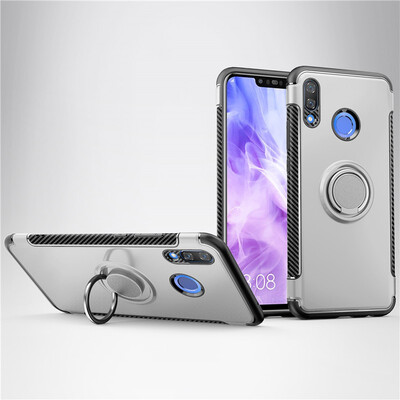 

Fivice Huawei nova 3 case PC metal ring shell magnetic car bracket TPU phone case