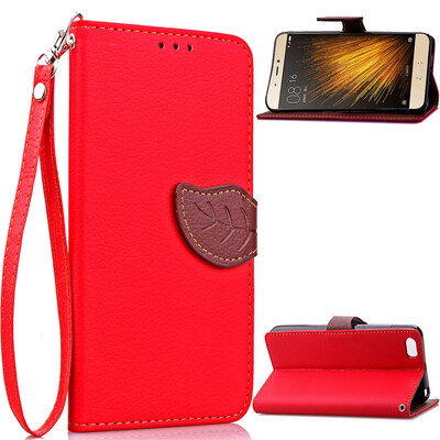 

MOONCASE Meizu MX5 Case [Leaves Magnetic] Premium PU Leather Case for Meizu MX5 Wallet Pouch Flip Bracket TPU Cover