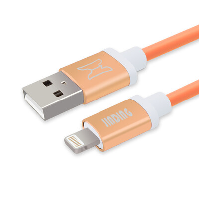 

JINDING JD-P013 Apple data cable iphone mobile phone fast charge usb data cable support iphone5 6s 7 Plus SE ipad air mini 2 m orange