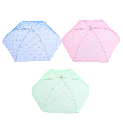 

UpperX Set of 3 Large Pop-Up Mesh Screen Umbrella Food Cover Net Tents Reusable&Folding 16 inch for PicnicBBQRandom