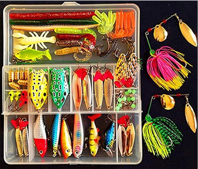 

Freshwater Fishing Lure KitsFishing Tackle LotsBaits Set With Free Tackle BoxFor Trout Bass Salmon