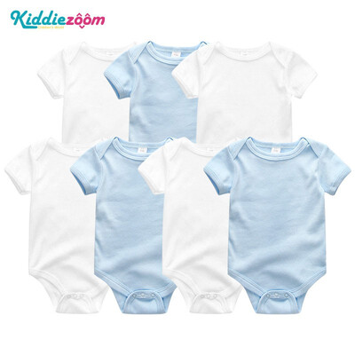 

7PCSLot Print Cartoon Baby Girls Clothes Bodysuits Clothing Sets Baby Boy Clothes Cotton Newborn Rompers Short Sleeve Babywear