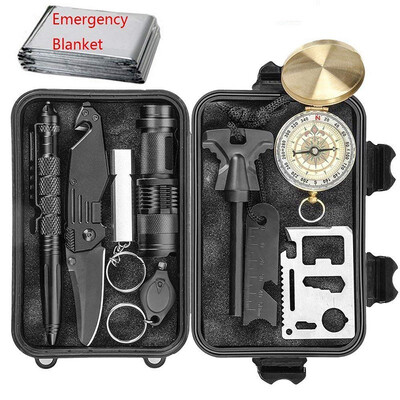 

Emergency Survival Kits Marsoul Multi Professional Tactical Kit Outdoor Survival Gear Kit for Traveling Hiking Biking Climbing H