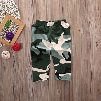 

Newborn Baby Boys Camouflage Long Sleeve T-shirt TopsPants Outfits Palysuit j