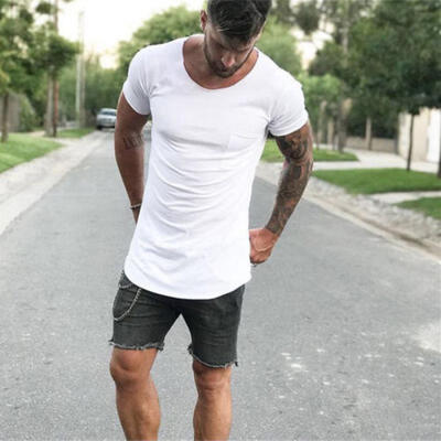 

Fashion Mens Slim Fit O Neck Short Sleeve Tee T-shirt Casual Tops Blouse