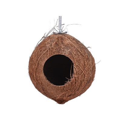 

Bird Stand Net Bird House Nest Coconut Hideaway Perch with Ladder Bird Cage Accessories Swing Toy for Budgerigar Macaw Parakeet Co