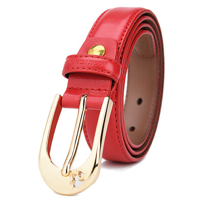

Strawman MEXICAN Lady belt fashion trend Korean version of the wild decorative pants with women&39s leather buckle female models belt MLB10434L-01 brown