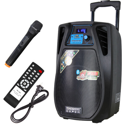 

Temeisheng TEMEISHENG SL02 серия квадратный танец с Bluetooth наружная аудио батарея мобильный рычаг квадратный динамик высокой мощности (8-дюймовый бас + один беспроводной микрофон)