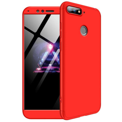 

MOONCASE Moto G6 three-piece all-inclusive shield - red