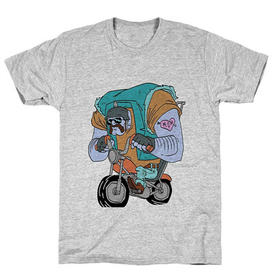 

Biker Guy Athletic Gray Mens Cotton Tee