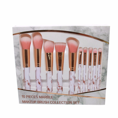

MYBASY 10pcs Marble Makeup Brushes Kit 3 Colors Option