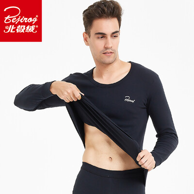 

Arctic velvet thermal underwear men&women pull hair cold plus velvet gold warm velvet youth middle&old aged Qiuyi Qiuku suit female China Red