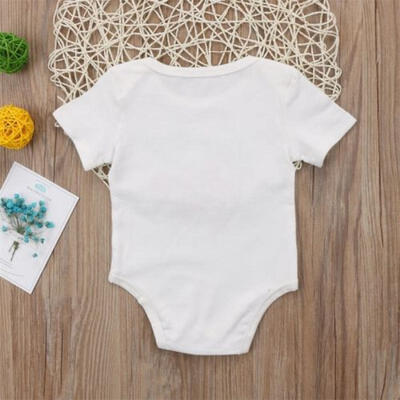 

Newborn Kids Baby Boy Girl Short Sleeve Romper Jumpsuit Bodysuit Clothes Outfit