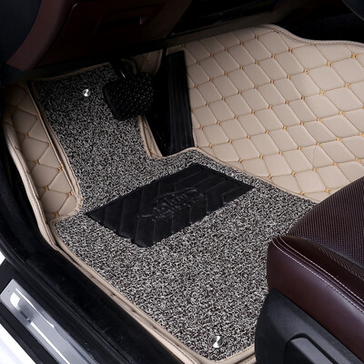 

BOLISH full of double-layer wire ring car mat wire ring leather double detachable car mat factory straight hair beige beige wire ring