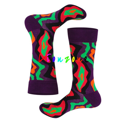 

LIONZONE 2018 Happy Socks Men Women Lovers Colorido Hombre Harajuku Huevo Calcetines Para Navidad Socks Funny Gift