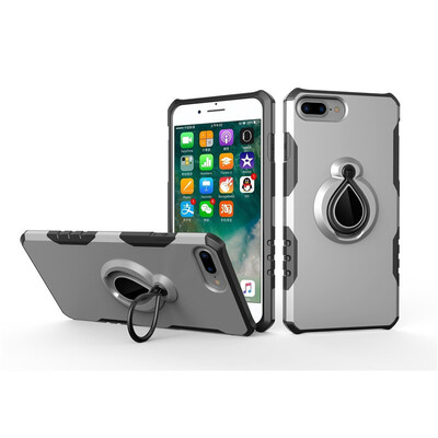 

Fivice iPhone 7 Plus8 Plus Case TPU Water Drop Ring Stand Car Power Magnetic Drop-proof Phone Case