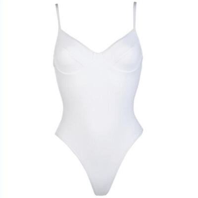 

Solid Women Sexy Swimsuit One Piece Halter Bandage Bikini Swimwear Bathing Suit