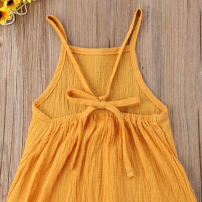 

Kid Baby Girl Boy Bib Pants Backless Romper Jumpsuit Bodysuit Outfits Clothes US