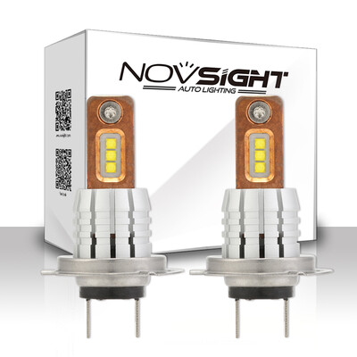

NOVSIGHT H7 60W 1800lm Car Led Headlights Fog Lights Copper Heat Conduction 6000K White Fog Lamps Bulbs