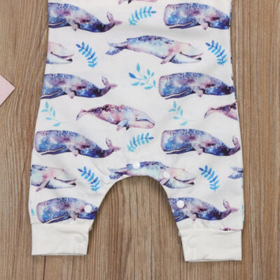 

Newborn Baby Boys Girls Shark Romper Bodysuit Jumpsuit Playsuit Outfits Clothes