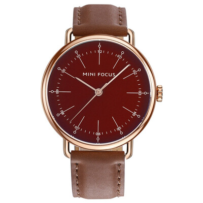 

BOFUTE Male Watches Casual Watch Japanese Movement Waterproof Genuine Leather Strap 0056G