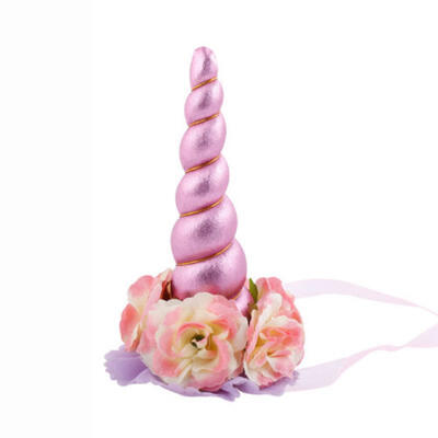 

Decorative Unicorn Horn Headband Hair Band Party Fancy Dress Cosplay Costume 1PC