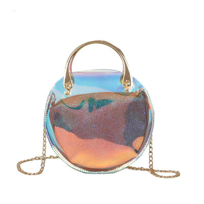 

Women Shoulder Bag Fashion Laser Transparent Crossbody Bags Messenger Shoulder Beach Bag 2018 New Design Shoulder Bags