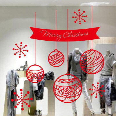 

Creative Christmas Series PVC Home Wall Showcase Window Decoration Removable Sticker