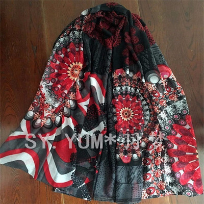 

New Fashion Summer Beach Scarves Print Desigues Women Scarf Cute Cappa Sun Block Voile Shawl Shirts
