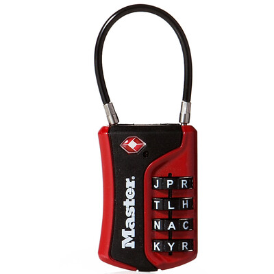 

Master masterLock password lock TSA customs lock luggage password padlock 4697DWD red
