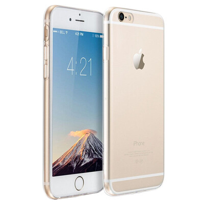 

YOMO Apple iPhone6 ​​ 6S mobile phone case shell hard shell soft side series of clear white