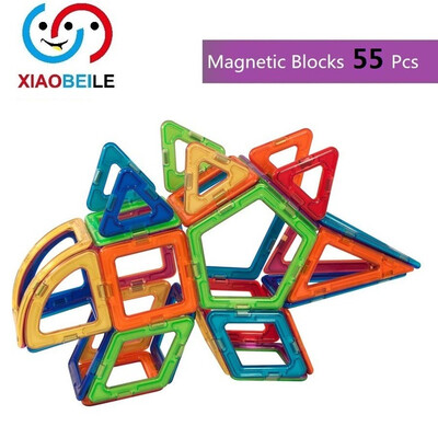 

55pcs динозавр магнитных игрушки магнит строительство блоков магнитных дизайнеры образовательные игрушки магнитных кирпичное здание игрушка