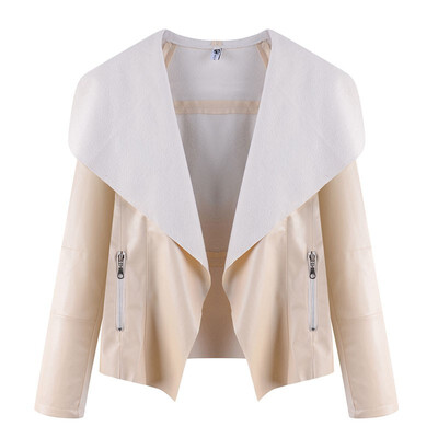 

Womens autumn&winter womens fashion ultra-thin PU leather jacket short coat