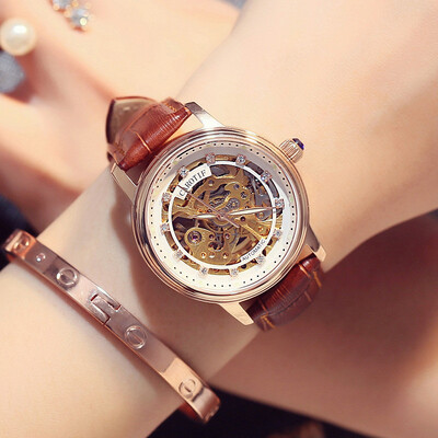 

Fashion Trend Mechanical Watch Waterproof Women Watch Automatic Hollow Watch