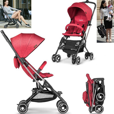 

Airplane Baby Stroller One Step Design for Opening & Folding Lightweight for Infant Convertible Baby Carriage