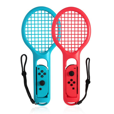

For Nintendo Switch Joy-con ABS Tennis Racket Handle Holder for Nintendo Switch NS Tennis ACES Game Player with 2 Analog Caps