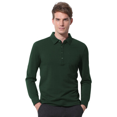 

Fu gentry Virtue бисер из хлопка с длинными рукавами POLO рубашка лацкане Англия Slim футболка YTF30313022 зеленый 54