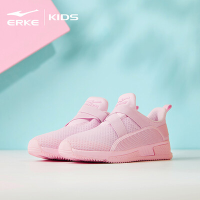 

Hongxing Erke ERKE girls shoes childrens sports shoes big children Velcro breathable running shoes casual shoes 64119120070 pink 32 yards