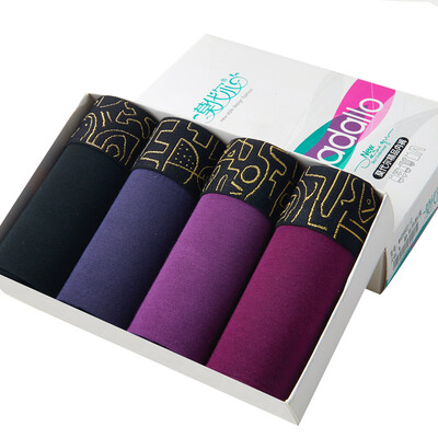 

Modal MADALLO M605901811 men&39s underwear black gold silk belt solid color male flat pants 4 black sapphire blue purple red gift box 3XL 185110