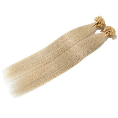

Invisible NailU Tip Glue Real Remy Human Hair Extensions Real Soft Hair Extensions 1 Piece100 Strands