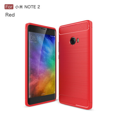 

Fivice Xiaomi Redmi note 2 case Luxury brushed carbon fiber TPU soft shell