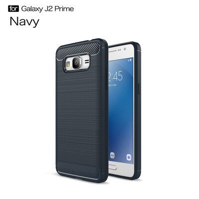 

Fivice Samsung Galaxy J2 Prime case Luxury brushed carbon fiber TPU soft shell