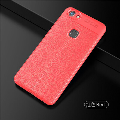 

Fivice Vivo V7 case Luxury leather TPU silicone anti-fall soft shell phone case