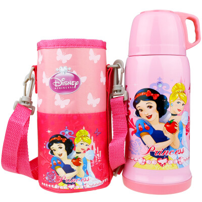 

Disney (DISNEY) baby children drink warm water cup baby portable cartoon insulation pot (including portable cup) 480ML Princess powder