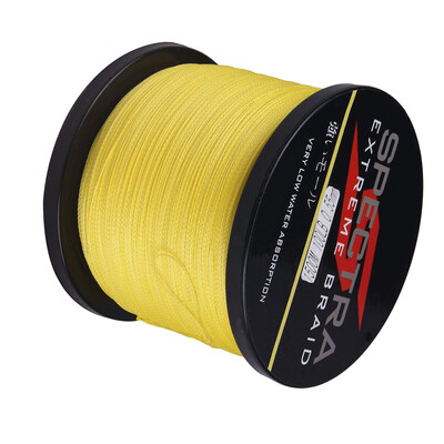 

100M-2000M 6LB-300LB Test Yellow 100%PE Dyneema Braided Fishing Line